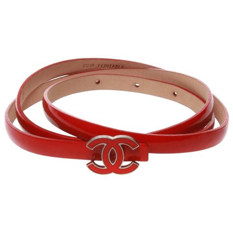 red chanel belt|authentic chanel belt.